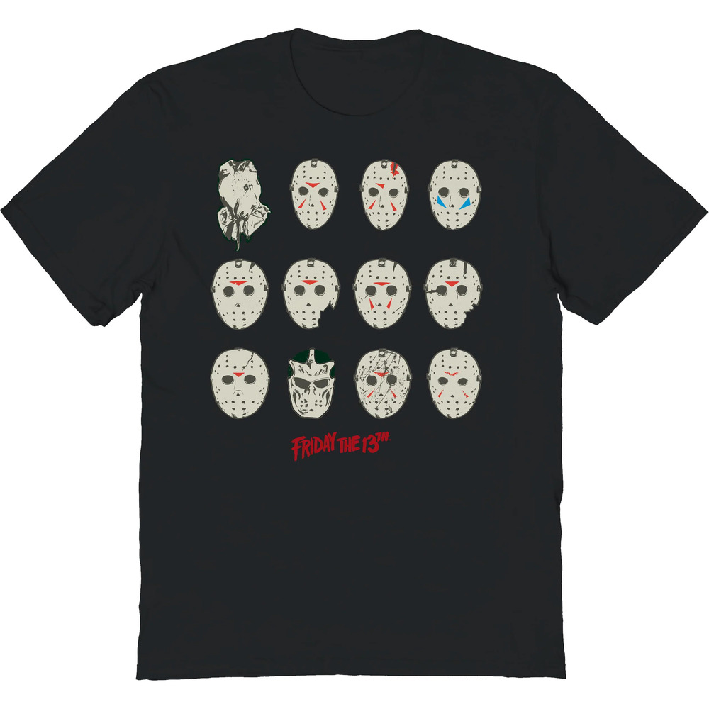 The Masks Of Jason Voorhees Friday The 13Th Tshirt